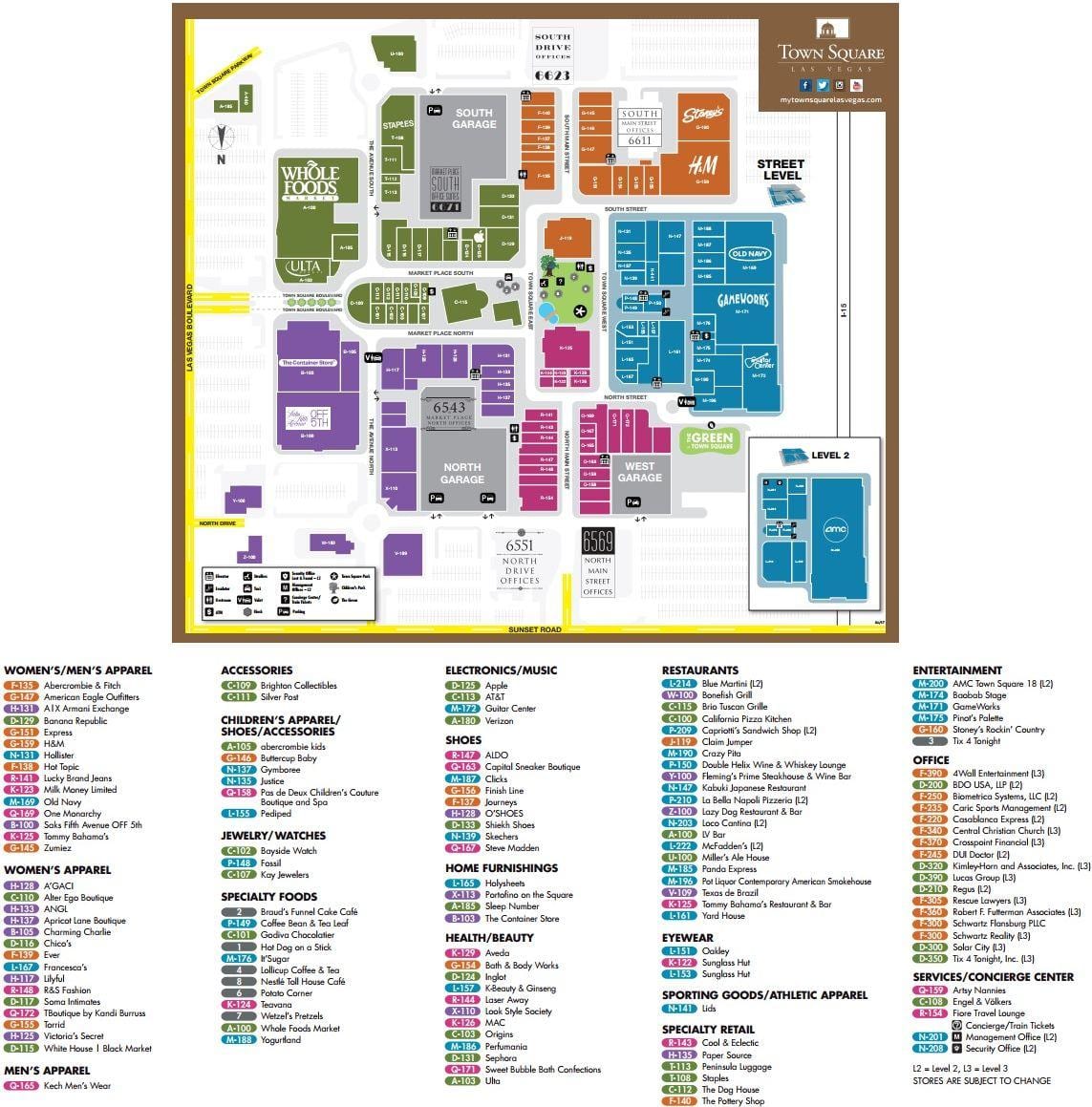 centre de la ciutat de Las Vegas mapa