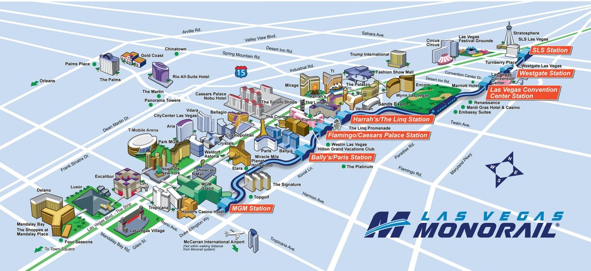 mapa de SLS Las Vegas