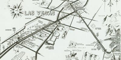 Antic Las Vegas strip mapa