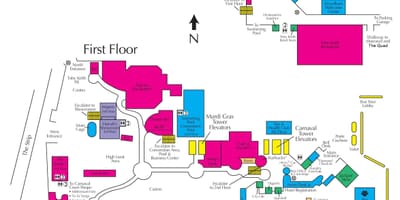 Mapa de casinos harrah's Las Vegas