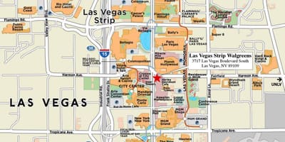 Las Vegas mapa de la ciutat