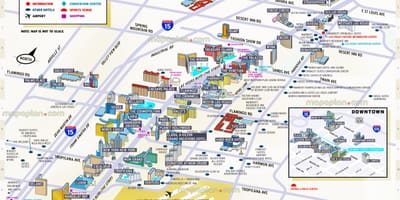 Mapa Vegas strip