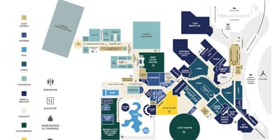 Mapa de Mirage de Las Vegas