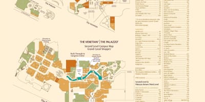 Mapa de Venècia Las Vegas