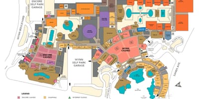 Mapa de Wynn Las Vegas